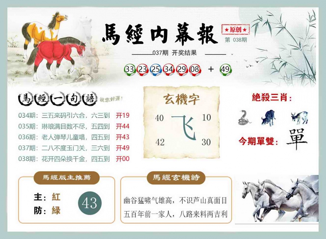 038期马经内幕报[图]